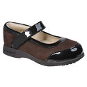 Alyssa - Ch. Brown Patent Leather & Nubuck