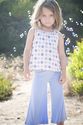 NEW Spr10 Kaleidoscope Print Bamboo/Cotton tank and yoga pant with print foldover waistband