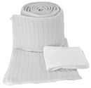 Working with a variety of decor styles, the Tadpoles White Cable Knit Cradle Set is one of our many Cradle / Porta Crib options.