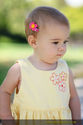 Pink Flower Clip