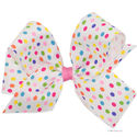 Medium Wee Ones Exclusive Jellybean dot grosgrain bow.