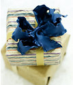 Blue Ruffled Bow - available in 3" or 5" bows - 18 colors to choose from