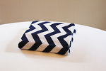 Eco Baby Blanket - Chevron Navy