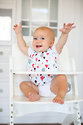 Our Lille by Bebe au Lait Quib (Quadruple Bib) in use