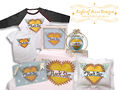 The Rock Star designs comes on a T-shirt, onesie, blanket, pillow, plaque, and boxed gift sets!