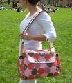 Bibi & Mimi Dotties Red Diaper Bag