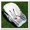 Our must-have 3/4 car seat liner fits infant bucket style seats. Plush and reversible - the easiest to care for