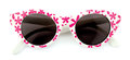 Lucy Sunglasses in pink with flowers, white with pink flowers and solid pink For 0-24 months. 100% UV protection