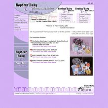 The Giggle Guide™ - BopStarBaby - Celebrity Baby Baskets Screenshot of www.bopstarbaby.com