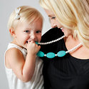 Nixi Silicone Teething Jewelry by Bumkins! Available in several fashionable necklace & bracelet styles!