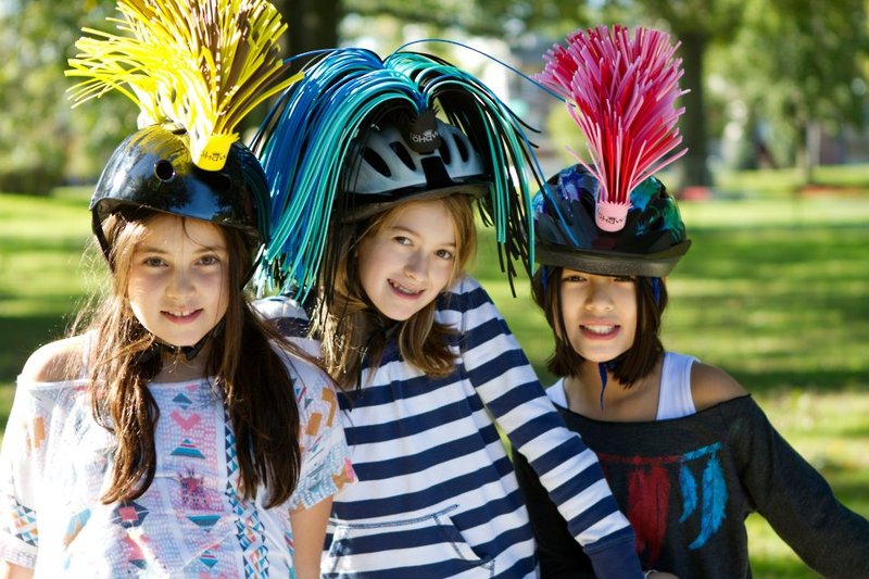 kids mohawk helmet