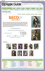 Front page of Beco Baby's profile on The Giggle Guide™