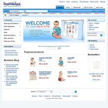 Screenshot of www.bumkins.com