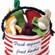 One of our best sellers! Includes: banana, pear, grape & watermelon. The tote makes a great bag for other uses! 100% Organic