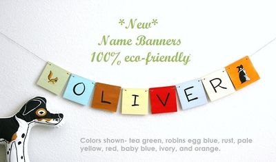 New ECO Friendly Name Banners