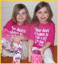 Sydnie and Ava, the inspiration for BooBoo Kids!