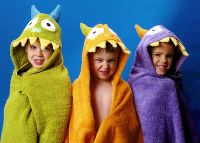 Yikes Twins Hooded Towels