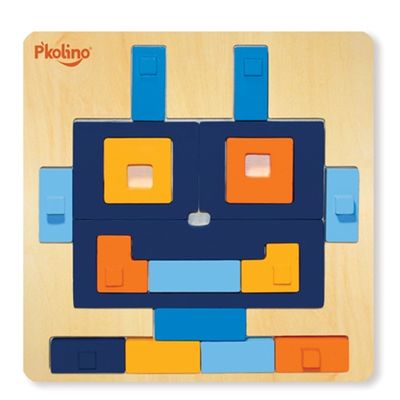 P’kolino - Multi-Solution Shape Puzzle - Robot 