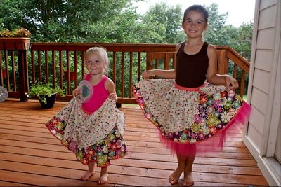 Round and Round 2 layered skirt