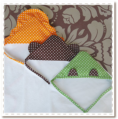 NEW! Wild Friends! Organic Hooded Animal Towels from Satsuma Designs