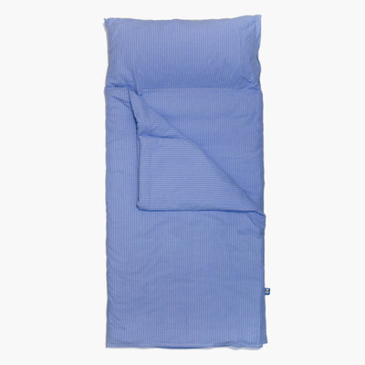 Toddler Nap Mat in Pajama Blue Flannel