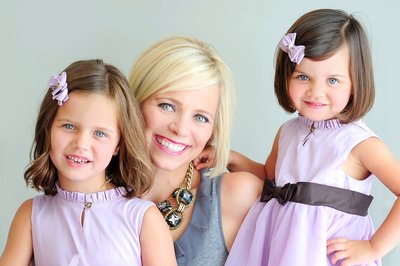 Kelly Douglas and her daughters