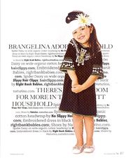 Baby Couture Magazine, Summer 2009.  No Slippy Hair Clippy