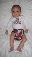 Alaina Huffman's sweet Charley in Happy Heineys matching diaper/shirt set