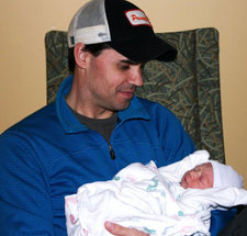 Brian with new son, Brooks