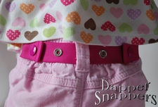 Pink Dapper Snappers "Fix Droopy Drawers in a Snap!"
