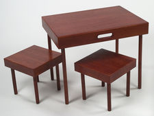 Lipper Intl. Portable Table & Stool Set