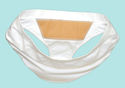 An interior silicone panel localized to the C-section incision.