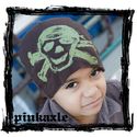 pinkaxle: brown hat green skull