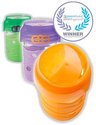 Glass Training Cups for toddlers ages 18 months to 5 years (and beyond!).  Graduating from bottle to cup has never been easier.